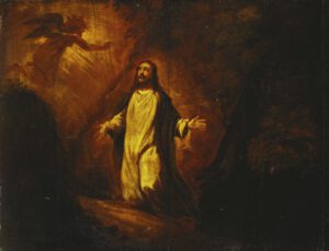 D'après Titien, Le Christ aujardin de Gethsemani, XVIIe s.