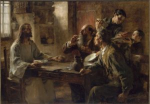 Léon-Augustin L'Hermitte, Le souper à Emmaüs,1892.