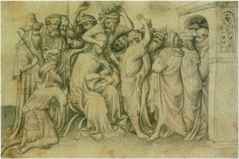 Cercle des frères Limbourg, Jésus bafoué, 1400