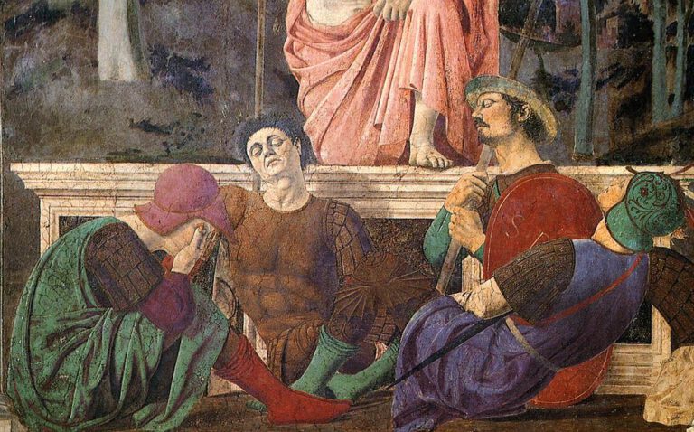 Piero della Francesca, Resurrection, 1463 (détail)